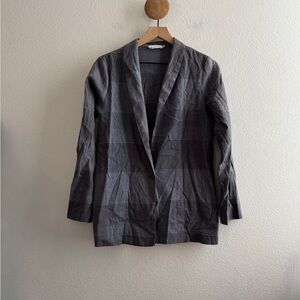 LACAUSA Rooney Blue Hemp Cotton Blazer